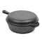 Commercial Chef 3 Qt Cast Iron Dutch Oven with Skillet Lid CHFL3CC - alternate 1